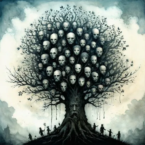 tree of life,treepeople,creepy tree,the branches of the tree,family tree,the branches,unseelie,tree grove,arbol,the roots of trees,arbre,bodhi tree,tree thoughtless,carcosa,rhizomorphs,magic tree,celtic tree,fruit tree,the trees,apple tree,Illustration,Abstract Fantasy,Abstract Fantasy 18