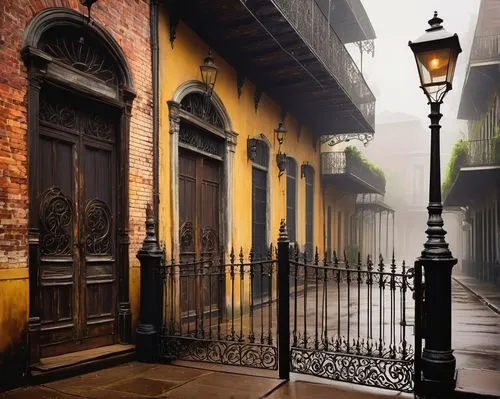 french quarters,new orleans,lalaurie,coyoacan,antigua guatemala,porticoes,old havana,balcones,neworleans,coatepec,zona colonial,marigny,antiguaguatemala,porticos,marignac,cabildo,valladares,calcutta,gas lamp,beautiful buildings,Illustration,Retro,Retro 04