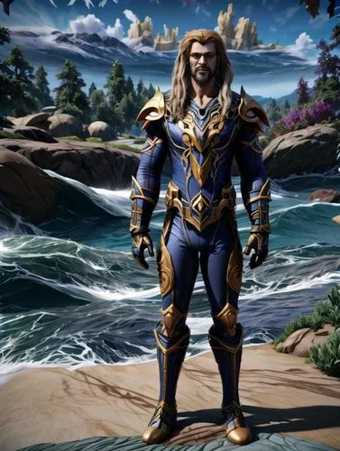 aquaman,god of the sea,sea god,poseidon,male character,male elf,poseidon god face,dark blue and gold,wind warrior,sea man,kadala,paladin,conquistador,god of thunder,argus,northrend,fantasy warrior,odin,el mar,leeuwarder current