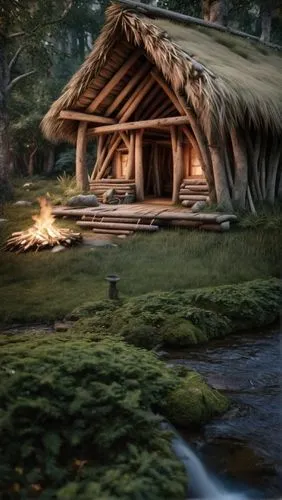 gramado,log cabin,hobbiton,iron age hut,small cabin,house in the forest,log home,fairy house,ancient house,the cabin in the mountains,hobbit,wooden hut,traditional house,summer cottage,cottage,wooden 