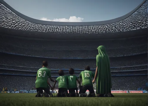 fifa 2018,world cup,uefa,huddle,european football championship,women's football,nigeria,algeria,soccer team,goalkeeper,children's soccer,sports game,futebol de salão,team spirit,sporting group,soccer-specific stadium,soccer field,football team,soccer,the referee,Illustration,Realistic Fantasy,Realistic Fantasy 17