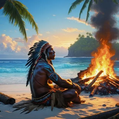 tainos,amerindian,heiau,iroquoians,amerindians,austronesians,austronesian,tribespeople,tribesman,polynesians,lamanites,luau,tahitians,tahiti,tuvaluans,fire background,tribesmen,paleoindians,rapanui,apocalypto,Conceptual Art,Fantasy,Fantasy 12