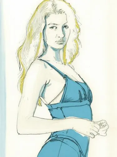 simple drawing of a woman with blonde hair in a dress near a window,a pencil drawing of a woman with long hair,mazzucchelli,pettibon,blumstein,margaery,lilandra,rosamund,Photography,Black and white ph