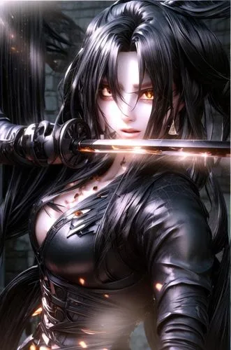 swordswoman,female warrior,katana,warrior woman,swordsman,dark elf,beautiful girls with katana,kenjutsu,goddess of justice,dark angel,samurai sword,scabbard,sward,haegen,yi sun sin,fantasy warrior,samurai fighter,fuki,blade,huntress