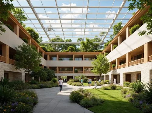 atriums,courtyards,atrium,courtyard,inside courtyard,technion,wintergarden,embl,school design,technopark,essec,schulich,interhostel,elderhostel,biopolis,esade,ucd,biotechnology research institute,winter garden,dormitory