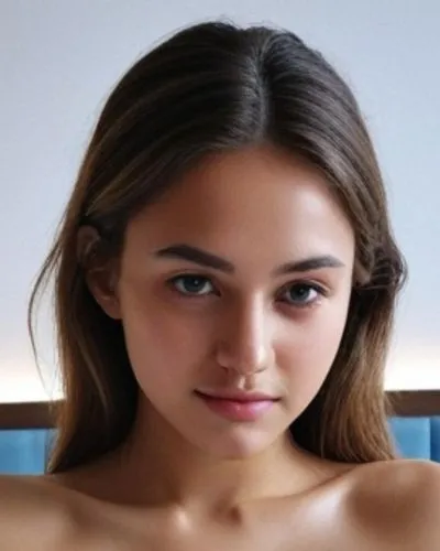 a close up view of a woman with a ,teodorescu,belenkaya,jehane,beautiful young woman,pretty young woman,maia