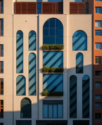 edificio,art deco,glass facades,hejduk,balconies,edificio,escala,apartment building,facade painting,apartment block,ventanas,lattice windows,windowpanes,art deco ornament,glass facade,masdar,glass bui