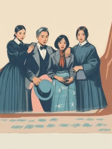 Line drawing of a human female and a car.
,an illustration of a family standing on the beach,filibusterismo,casados,polygyny,chicanas,polygamists,amorsolo,Illustration,Vector,Vector 03