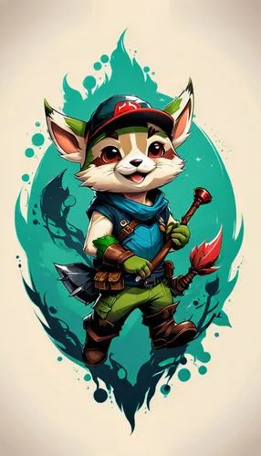 scandia gnome,goki,game illustration,robin hood,gnome and roulette table,shen,gnome skiing,gnome,mara,bard,link,adventurer,ranger,kungfu,cub,rocket raccoon,cat warrior,growth icon,kids illustration,hog xiu,Unique,Design,Logo Design