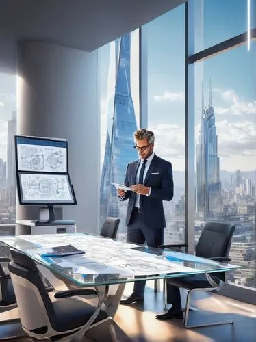 modern office,blur office background,telepresence,oscorp,trading floor,lexcorp,towergroup,offices,skyscraping,smartsuite,citicorp,boardrooms,conference room,ventureone,supertall,office automation,stock exchange broker,the skyscraper,skyscraper,polycom,Conceptual Art,Sci-Fi,Sci-Fi 06