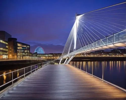 samuel beckett bridge,drogheda,dockland,clydeside,northern ireland,cliath,dublin,footbridges,belfast,tayside,cable-stayed bridge,docklands,quayside,derry,liffey,athlone,anzac bridge,salford,footbridge,newcastle upon tyne,Art,Classical Oil Painting,Classical Oil Painting 36