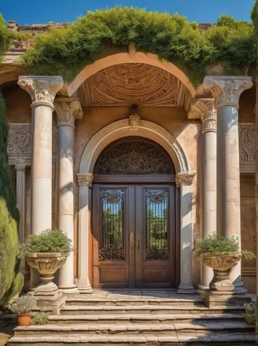 garden door,villa cortine palace,villa d'este,villa balbiano,villa balbianello,luxury property,entranceways,house entrance,front door,entranceway,the threshold of the house,stone gate,palladianism,loggia,entryway,doorways,domaine,kykuit,horta,entryways,Illustration,Japanese style,Japanese Style 21