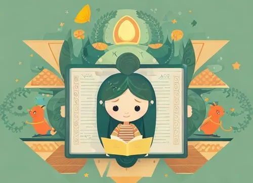 fairy tale icons,autumn icon,little girl reading,kids illustration,flat blogger icon,frame illustration,pencil icon,medicine icon,child with a book,vector illustration,book illustration,growth icon,frame border illustration,game illustration,coffee tea illustration,illustrator,girl praying,fairy tale character,pregnant woman icon,girl in a wreath,Game&Anime,Doodle,Fairy Tales