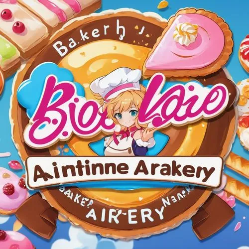 A bakery logo that is beautiful and eye-catching.,bakery,blo,bl,ako,florentine biscuit,bake,bierock,bla,bombolone,delicious confectionery,fondant,valentine banner,sticky bun,bizcochito,almond biscuit,