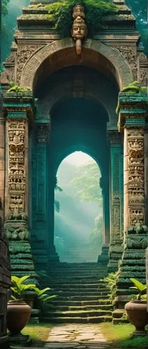 artemis temple,cartoon video game background,ancient city,background design,vimana,portal,entrada,3d background,background with stones,mausoleum ruins,pillars,ruins,ancient buildings,ancient,the ruins of the,the ancient world,fractal environment,atlantis,gateway,sanctum,Conceptual Art,Daily,Daily 20