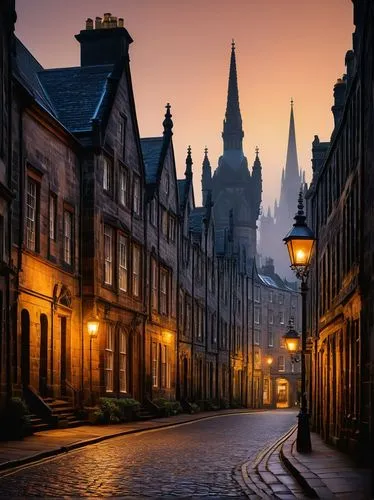 edinburgh,reekie,the cobbled streets,dunfermline,townscapes,ecosse,stirling town,houses silhouette,spires,cobbled,medieval street,cowgate,kirkwall,escocia,scotland,stirling,leith,visitscotland,canongate,metz,Conceptual Art,Sci-Fi,Sci-Fi 22