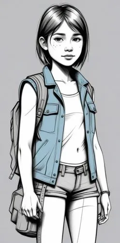 jean jacket,erma,girl in overalls,pixton,girl drawing,bulletgirl