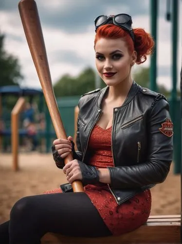 baseballer,harley quinn,slugger,harley,lucille,baseball player,batter,gasholder,retro woman,rounders,soxers,retro women,spearritt,strongwoman,trinian,tointon,bex,sportswoman,quidditch,batting,Photography,General,Cinematic