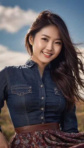 mongolian girl,korean,denim background,jeans background,sanchai,yuri,yul,soori,yoong,kimchee,inner mongolian beauty,ningxia,asian woman,soju,jei,zn,fei,cnu,soghanalian,paektu,Photography,General,Natural