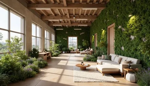 roof garden,loft,hanging plants,balcony garden,green living,sunroom,wintergarden,penthouses,roof terrace,houseplants,boxwoods,indoor,house plants,interior design,packinghouse,daylighting,pergola,verandah,lofts,breezeway