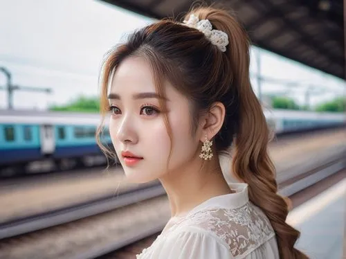 the girl at the station,qiong,hanqiong,korea subway,yujia,south korea subway,Photography,General,Natural