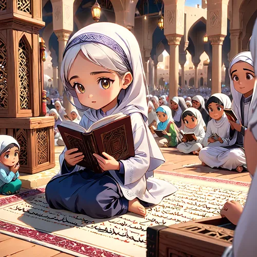 islamic girl,quran,girl praying,ramadan,ramadhan,ramadan background,rem in arabian nights,koran,al-aqsa,jilbab,children studying,little girl reading,blessing of children,the prophet mary,islamic,prayer book,muslim background,fatima,allah,islam,Anime,Anime,General