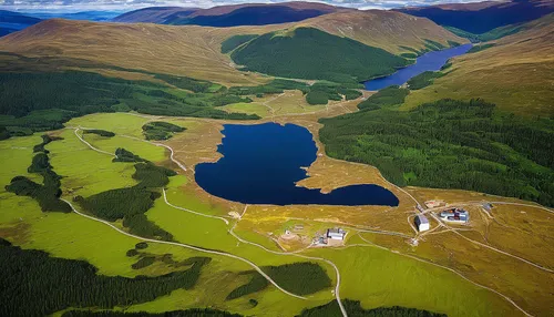 scottish highlands,scotland,north of scotland,loch drunkie,loch venachar,glencoe,trossachs national park - dunblane,highlands,scottish folly,isle of skye,meanders,aberdeenshire,glenclova,aerial photograph,loch,aerial photography,aerial landscape,lake district,oxbow lake,fagaras,Illustration,Black and White,Black and White 21