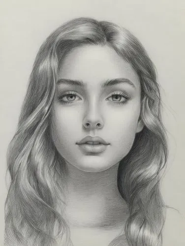 一位女生，长发,this is a pencil drawing of a woman,girl drawing,girl portrait,graphite,female face,silverpoint,pencil drawings,pencil drawing,portrait of a girl,female portrait,mystical portrait of a girl,pe