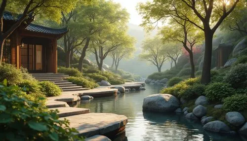 shaoming,suzhou,qingcheng,hushan,japanese garden,asian architecture,longshan,qingming,japan garden,zen garden,qibao,teahouse,shaoxing,wudang,world digital painting,landscape background,hangzhou,home landscape,qufu,yiping,Photography,General,Realistic