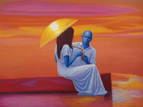 eckankar,oil painting on canvas,orishas,kemet,majorelle,obatala,oshun,candomble,loving couple sunrise,oil on canvas,visitation,african art,kundalini,oil painting,goude,mahavishnu,mediate,khokhloma painting,sacred art,akhnaten,Illustration,Abstract Fantasy,Abstract Fantasy 21