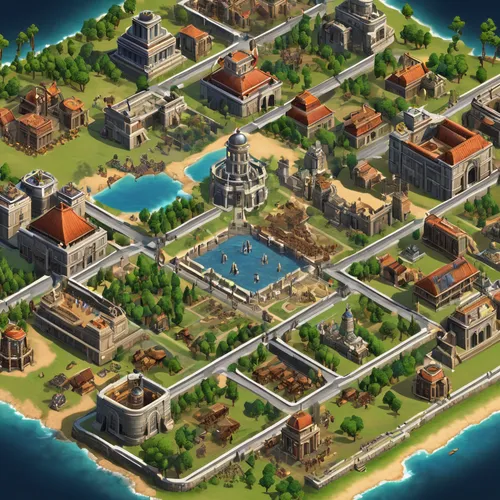 resort town,seaside resort,gunkanjima,karnak,artificial island,resort,ancient city,peninsula,beach resort,orange bay,vizcaya,artificial islands,temple of poseidon,spa town,hotel complex,thermae,rhodes,hashima,constantinople,ms island escape,Unique,Design,Character Design