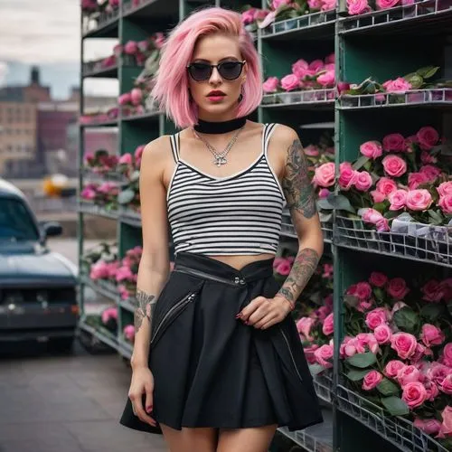 punk,pink hair,tattoo girl,punkish,jeffree,ashlee,Photography,General,Natural