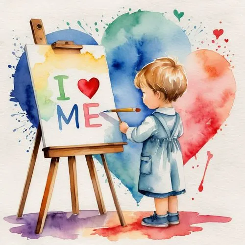 art painting,watercolourist,painter,watercolorist,artist,heart clipart,Illustration,Paper based,Paper Based 25