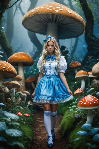 alice in wonderland,alice,wonderland,fairy forest,fairy world,amanita,fairy village,cinderella,fairytale forest,fairy tale character,enchanted forest,little girl fairy,heidi country,fairy tale,fairy tales,a fairy tale,blue mushroom,ballerina in the woods,children's fairy tale,fairytale characters,Photography,General,Fantasy