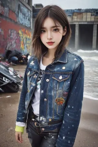 denim background,denim jacket,jean jacket,jeans background,denim,kimjongilia,denim jeans,girl in overalls,denims,grunge,sujeonggwa,beach background,rv,leather jacket,seo,concrete background,jacket,phuquy,jeans,model doll,Photography,Cinematic