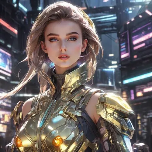 cyberangels,liora,nova,cyborg,terra,leona,Digital Art,Anime