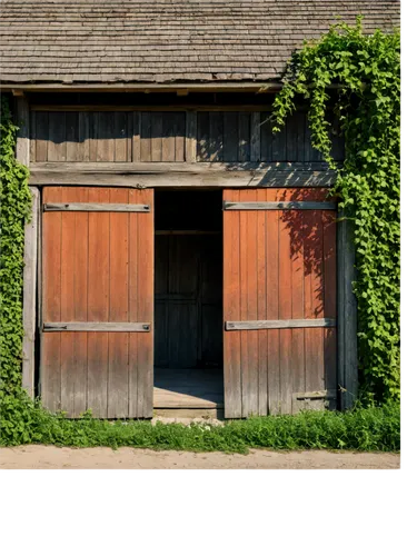 horse stable,horse barn,timber framed building,field barn,stables,old barn,barn,garden shed,barns,farm gate,garage door,wooden door,farmstead,garden door,boat shed,sheds,shed,farm hut,mennonite heritage village,piglet barn,Illustration,Realistic Fantasy,Realistic Fantasy 12