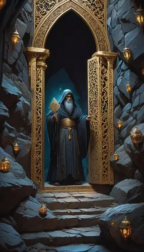 archimandrite,portal,hall of the fallen,the collector,druid stone,magistrate,prejmer,khazne al-firaun,magus,merchant,the abbot of olib,dodge warlock,shopkeeper,the threshold of the house,game illustration,pilgrimage,kadala,monk,priest,cg artwork,Conceptual Art,Fantasy,Fantasy 03