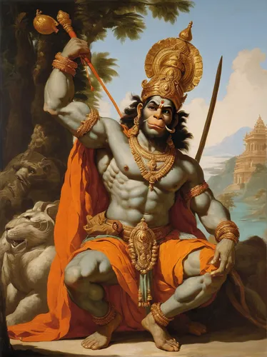 hanuman,ramayan,ramayana,janmastami,vishuddha,rudra veena,krishna,nataraja,indian art,brahma,lord shiva,hindu,sangharaja,shiva,hare krishna,god shiva,vajrasattva,karnataka,kali,sadhus,Art,Classical Oil Painting,Classical Oil Painting 40