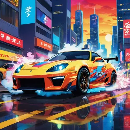 3d car wallpaper,car wallpapers,wanganella,supra,nsx,racing road,Illustration,Japanese style,Japanese Style 03