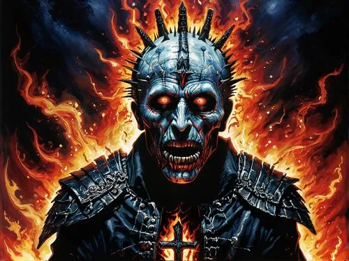 kurgan,hellraiser,gorgoroth,morgoth,halford,gaahl,Illustration,Realistic Fantasy,Realistic Fantasy 33