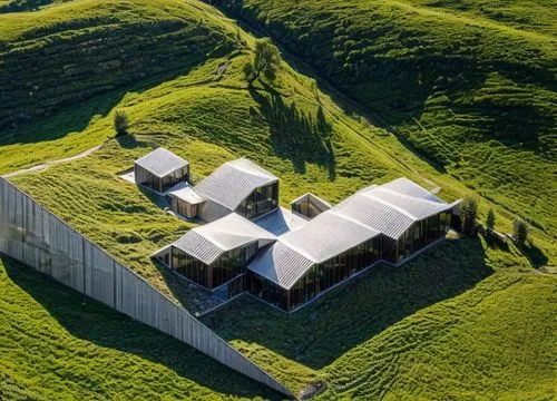 Welsh hills, sheep,icelandic houses,grass roof,eastern iceland,dunes house,cube house,cube stilt houses,military fort,iceland,cubic house,danish house,roof landscape,house roofs,turf roof,mongolian,fo