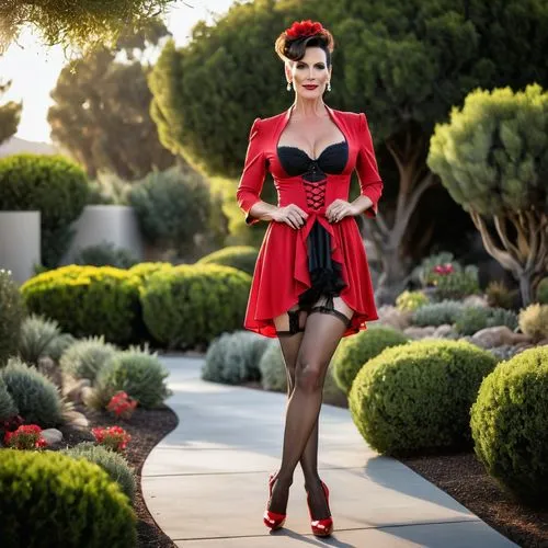 dita von teese,pin up christmas girl,rockabilly style,jane russell-female,queen of hearts,lady in red,Photography,General,Realistic