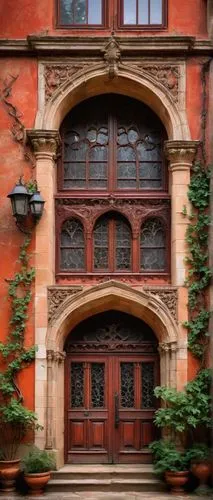 mirogoj,main door,front gate,portal,entranceway,wooden facade,row of windows,front door,terracotta,garden door,ventanas,entrances,gateside,courtyards,courtyard,palazzos,entrada,wood gate,doorways,entryway,Illustration,Realistic Fantasy,Realistic Fantasy 03