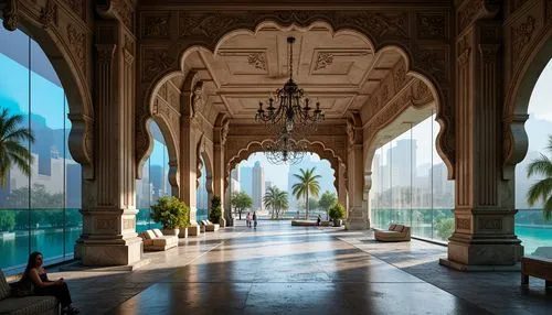 amanresorts,taj mahal hotel,marble palace,corridor,archways,riad,oberoi,water palace,haveli,anantara,habtoor,mamounia,medinah,hotel lobby,hallway,royal interior,inside courtyard,the hassan ii mosque,diwan,emirates palace hotel