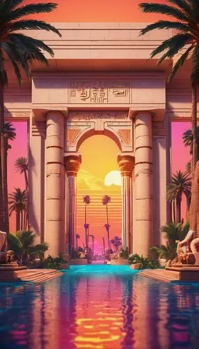 paradisus,riviera,tropicana,oasis,cabana,resort,summer background,palmilla,tropicale,tropico,caesars palace,tropical house,beautiful wallpaper,hotel riviera,paradiso,pastel wallpaper,palmtrees,aesthetic,bahamonde,luxe,Conceptual Art,Sci-Fi,Sci-Fi 27