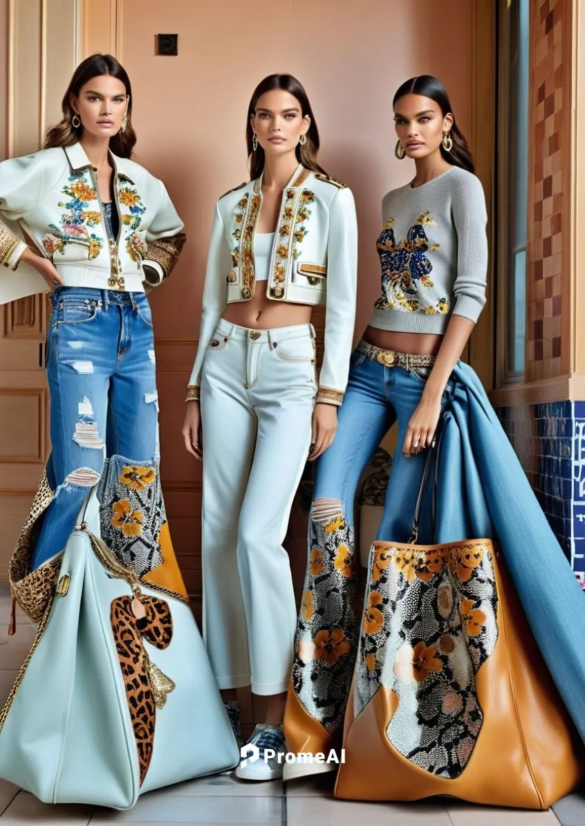 Fashion show ,three models with purses and two bags,filipiniana,megamendung batik pattern,gabbana,kazakh,encantadia,tahiliani,Photography,General,Realistic