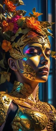 golden wreath,masquerade,golden crown,baoshun,gold mask,giorno,girl in a wreath,golden mask,oshun,day of the dead frame,gold flower,gold crown,geisha,delicti,venetian mask,golden flowers,flower gold,amano,buccellati,headpiece,Photography,Artistic Photography,Artistic Photography 08