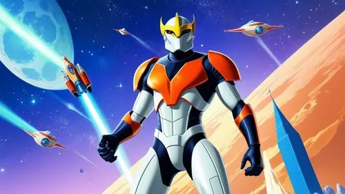 héro intergalactique en gardant les mêmes couleurs. ,New StarWar Gold Erak,voltes,grendizer,synthroid,fourze,sunstorm,digivolve