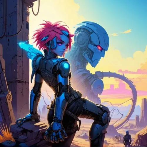 celldweller,motoko,zarya,vi,gaige,lavagirl,Illustration,Children,Children 01